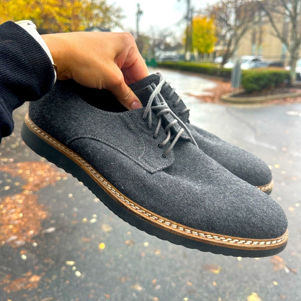 Fabric Grey Men’s dress shoes